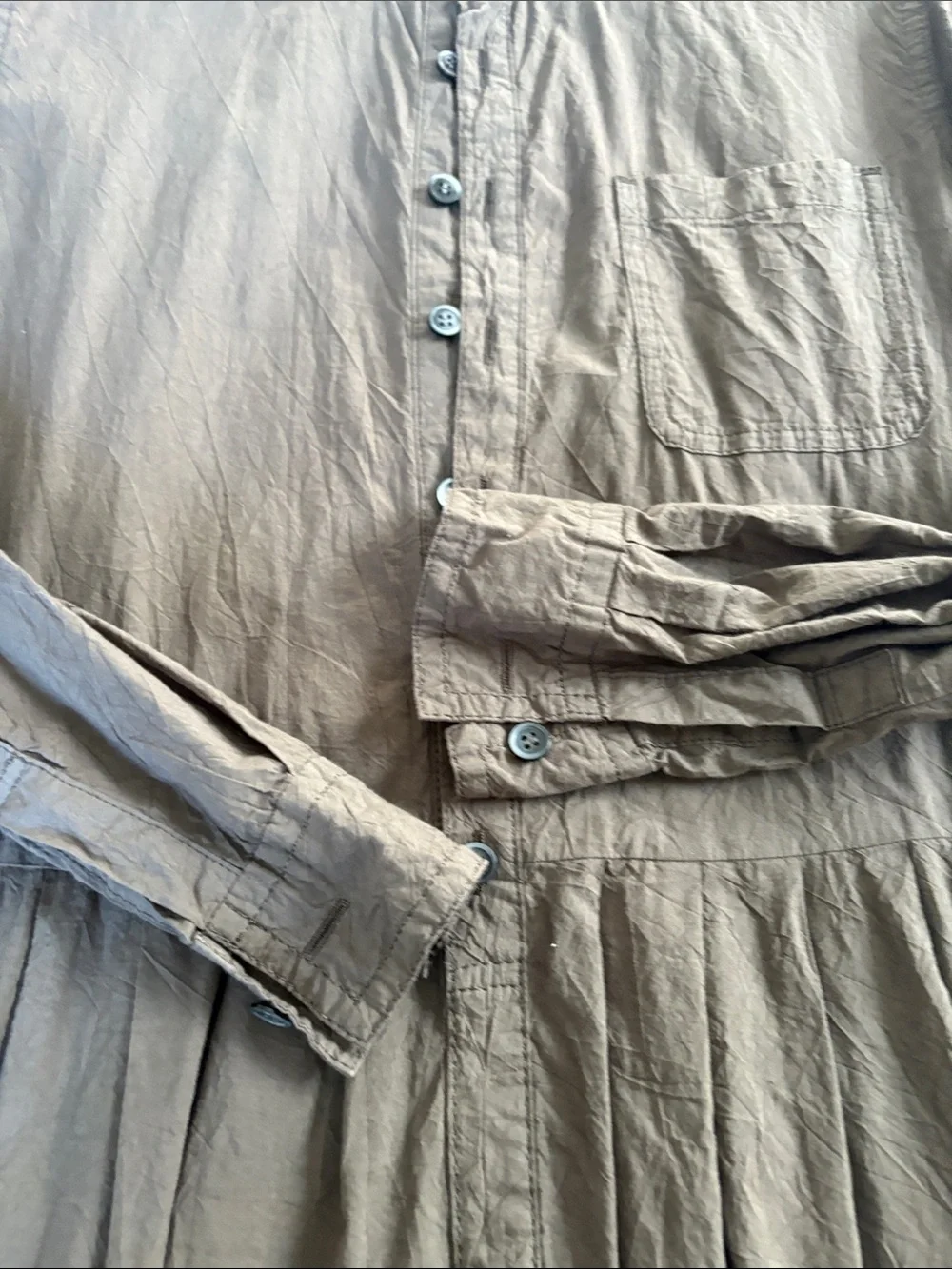 Pas de Calais olive dress Size 36- equivalent to a 6 US - Picture 4 of 12